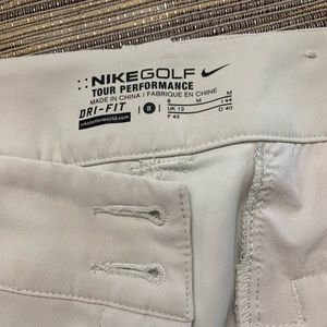 Nike golf shorts. Size 8 cream color